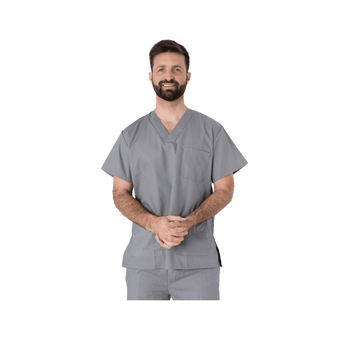 Casaca Médico Enfermero Manga Corta Uniforme Colores Varios - Imagen 14