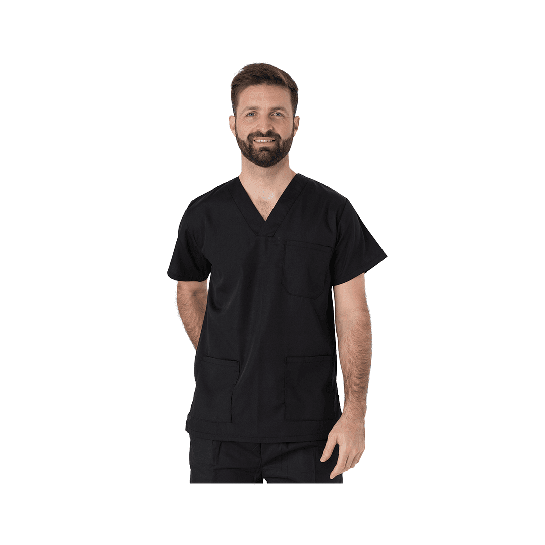 Casaca Médico Enfermero Manga Corta Uniforme Colores Varios - Imagen 16