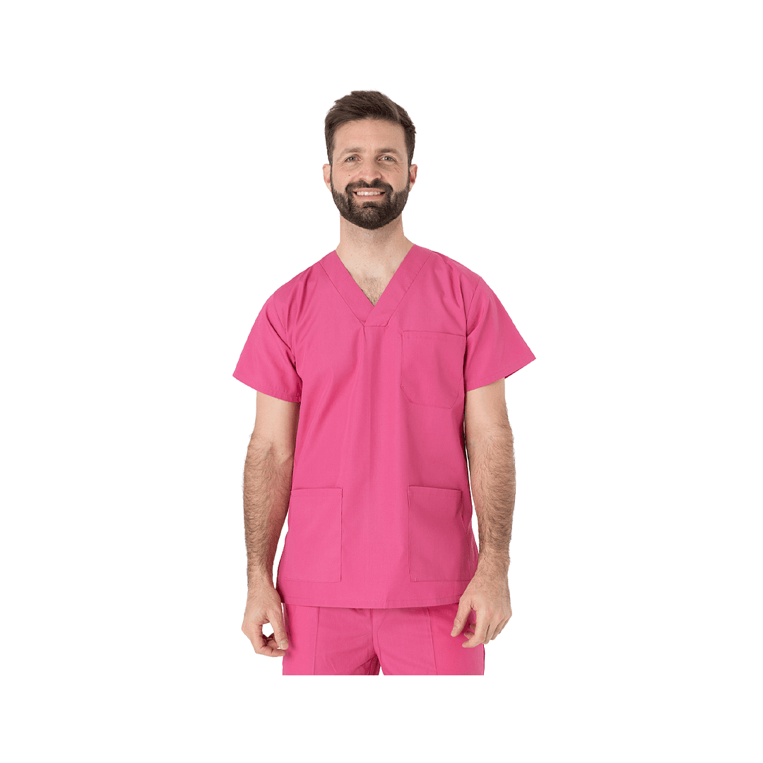 Casaca Médico Enfermero Manga Corta Uniforme Colores Varios - Imagen 11