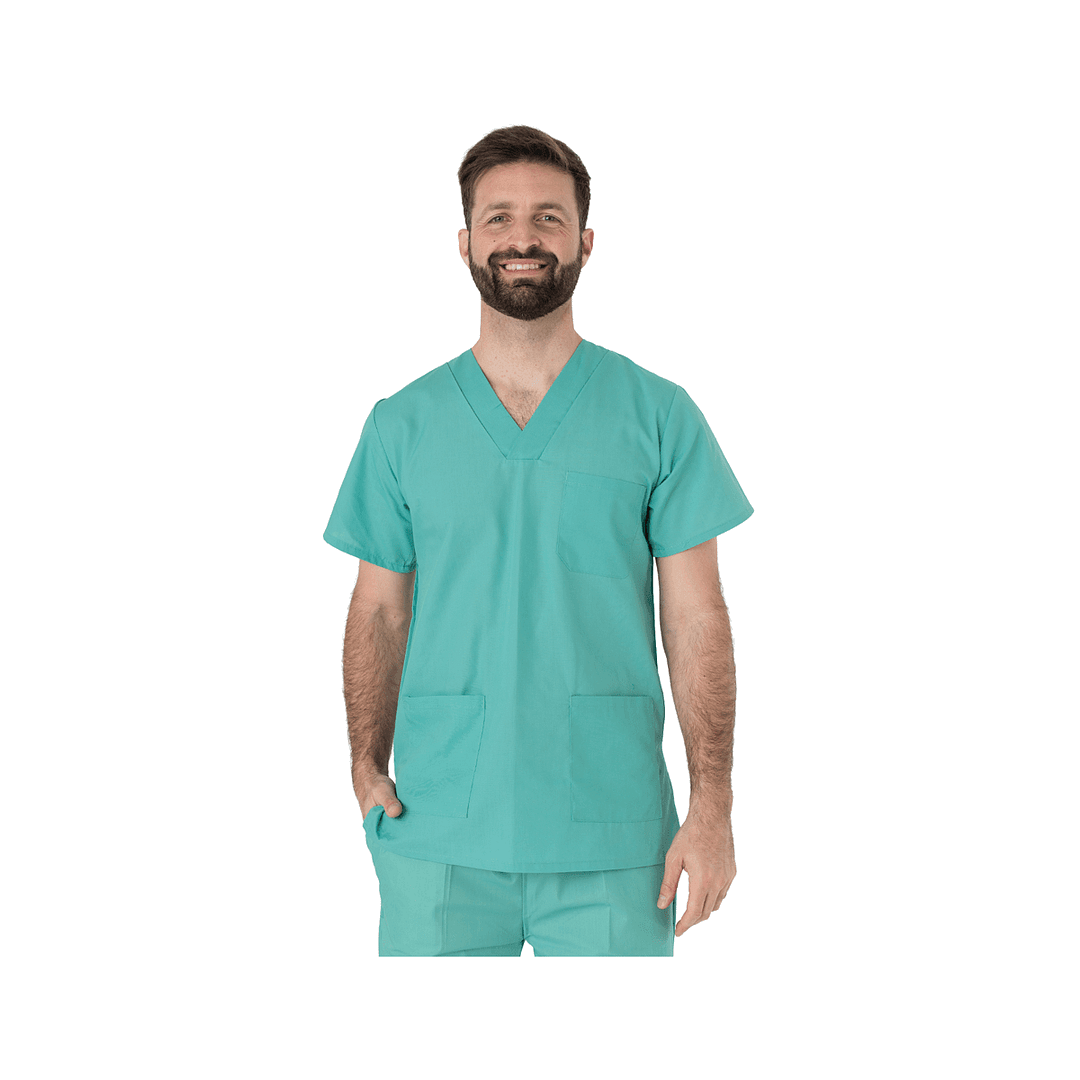Casaca Médico Enfermero Manga Corta Uniforme Colores Varios - Imagen 10