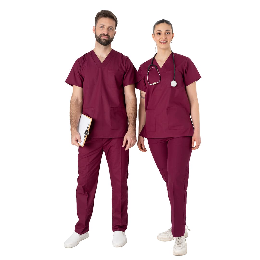 Casaca Médico Enfermero Manga Corta Uniforme Colores Varios - Imagen 7