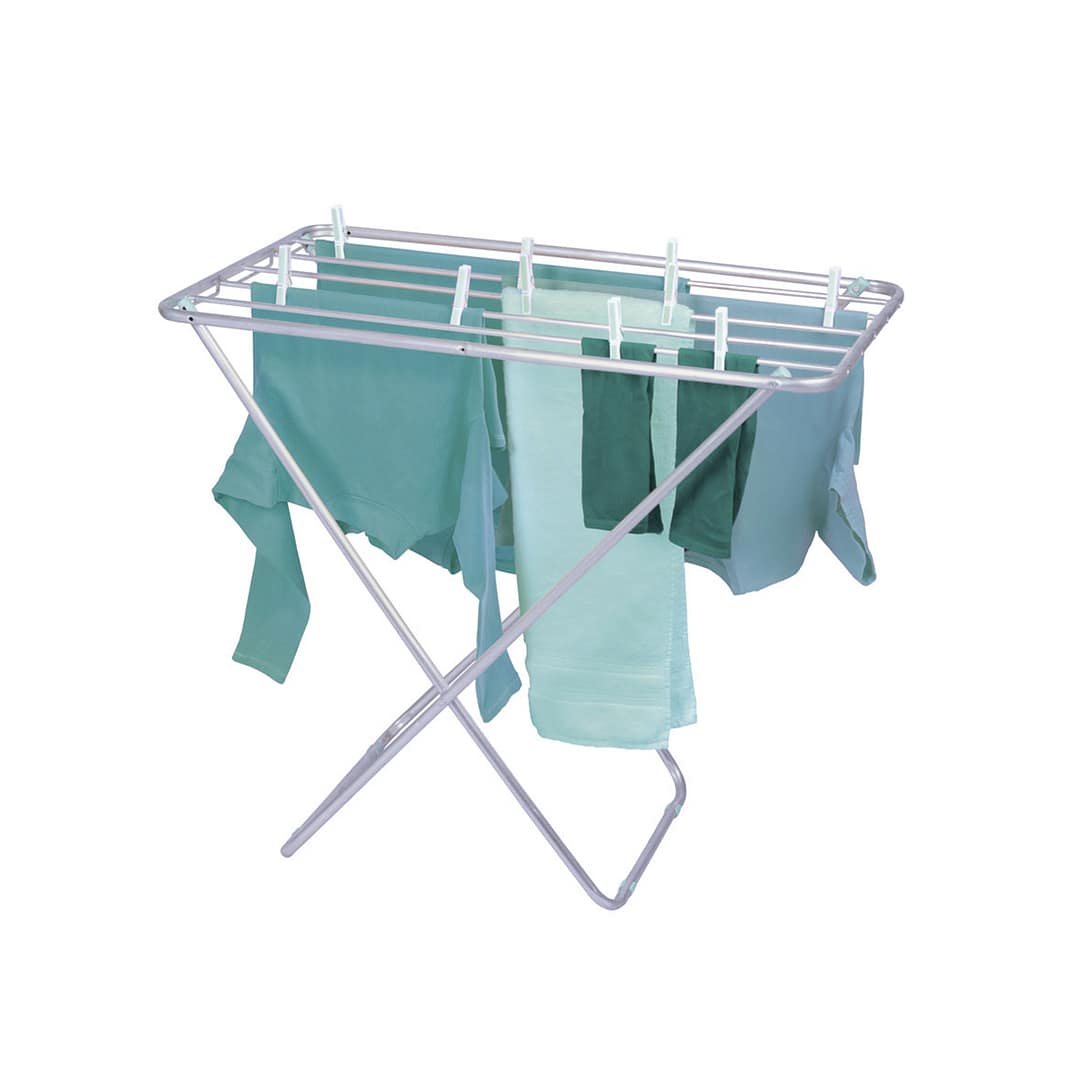 Tender Tendedero Ropa Pie Slim Aluminio 6 Mtrs Plegable Mor - Imagen 6