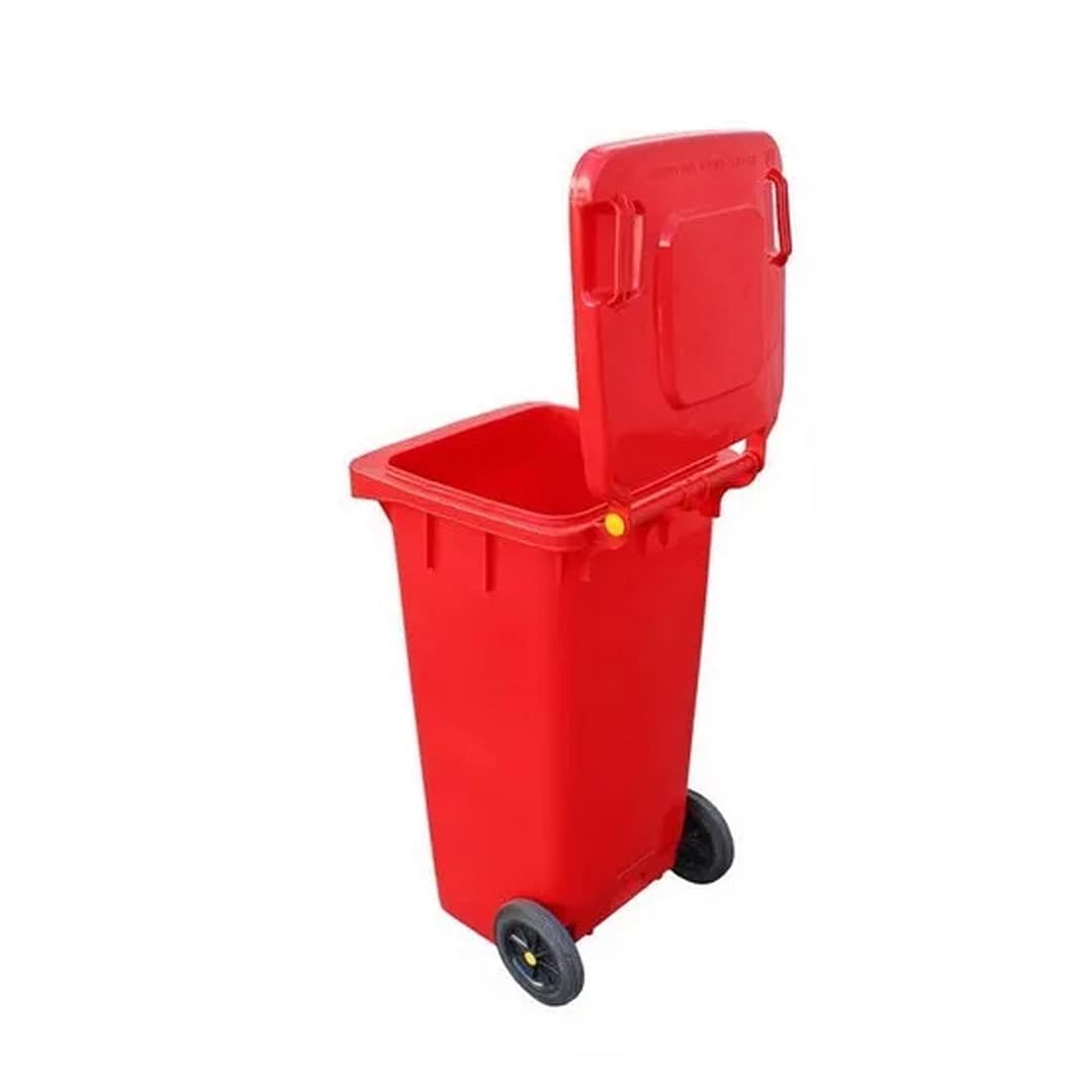 Contenedor Tacho Basura Residuos 100 Ltrs Tapa Y Ruedas - Imagen 3