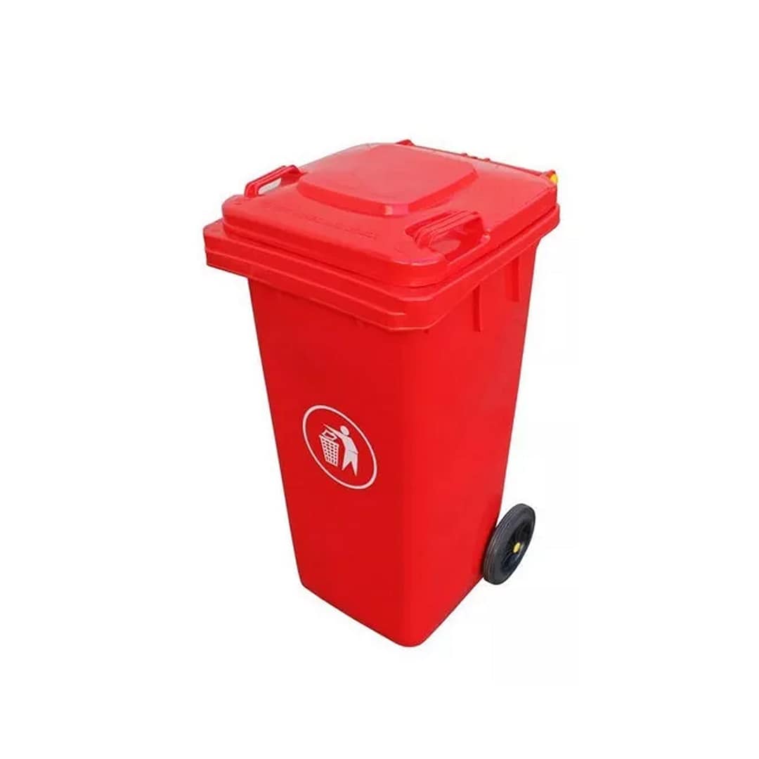 Contenedor Tacho Basura Residuos 100 Ltrs Tapa Y Ruedas - Imagen 4