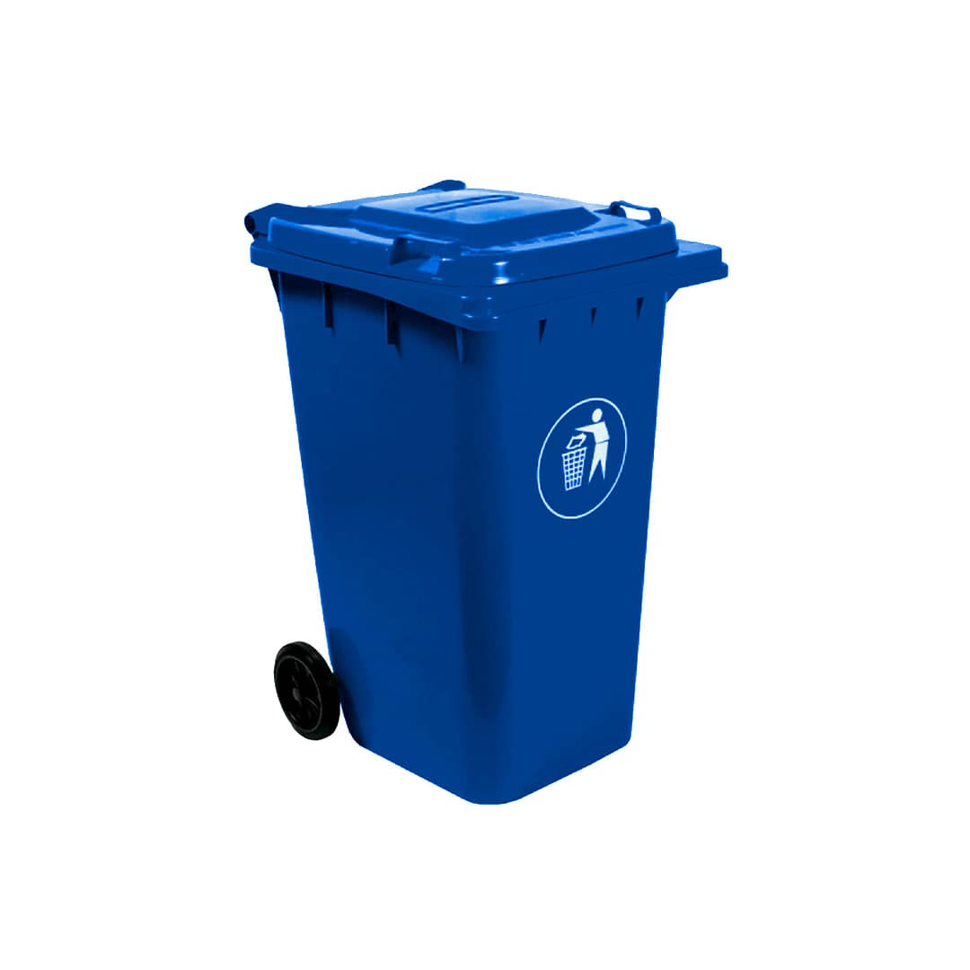 Contenedor Tacho Basura Residuos 100 Ltrs Tapa Y Ruedas - Imagen 6