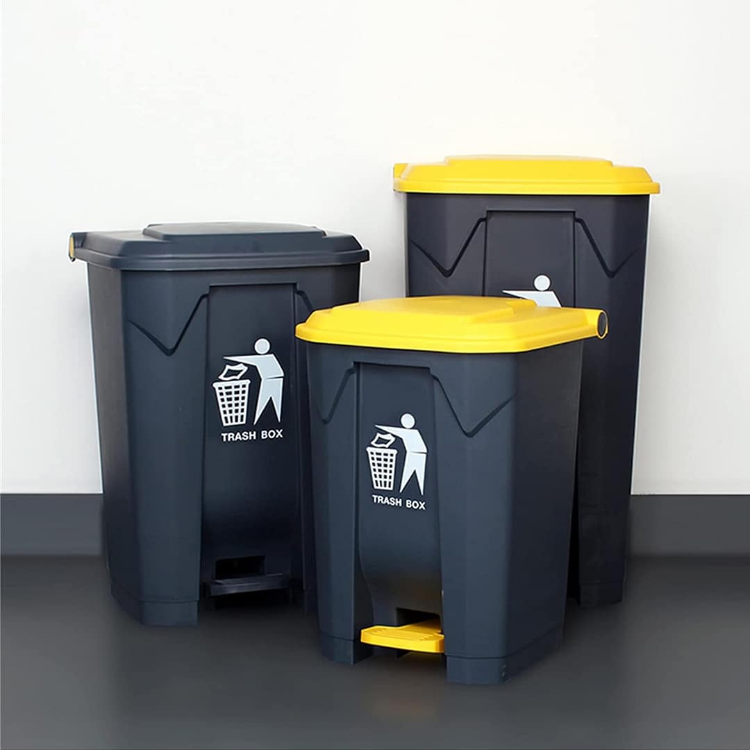 Papelera Tacho De Basura Contenedor Pedal 80 Ltrs - Imagen 3