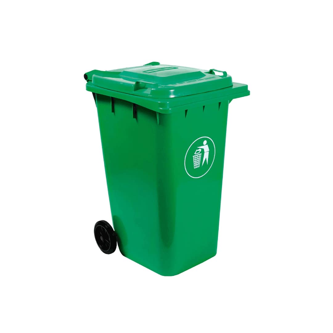 Contenedor Tacho Basura Residuos 120 Ltrs Tapa Y Ruedas - Imagen 7