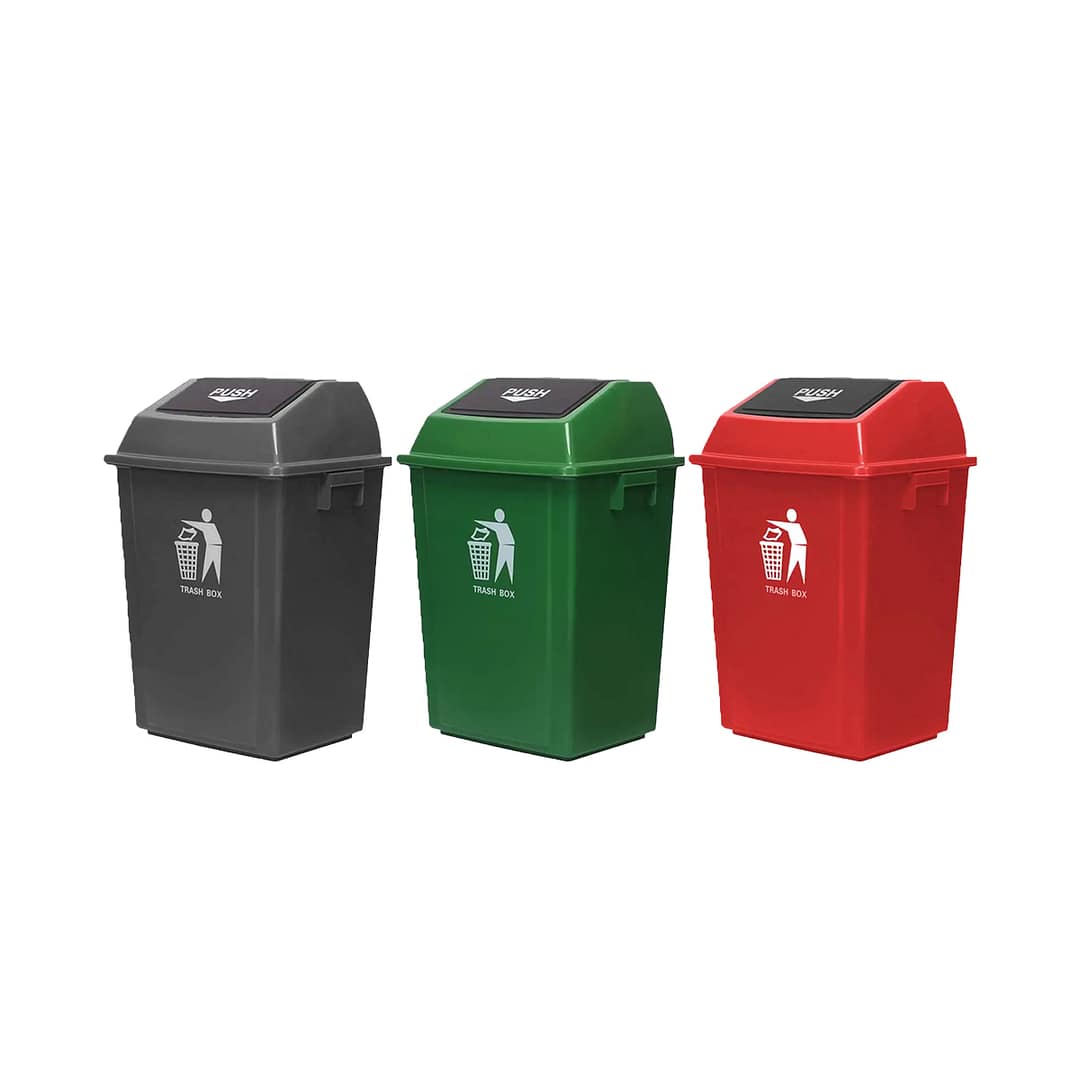Papelera Tacho Contenedor Residuos Tapa Basculante 100 Ltrs