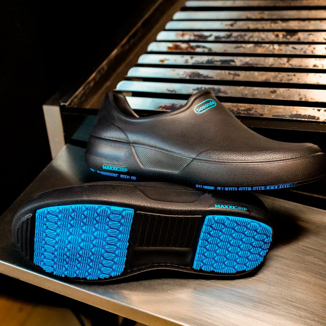 Zapato Zueco De Goma Antideslizante Negro Maxxi - Imagen 8