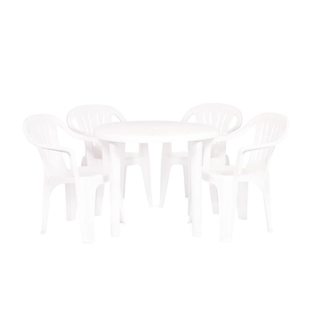 Silla Plástico Mor Reforzada Con Posabrazo Bela Vista Pack 4 - Imagen 9