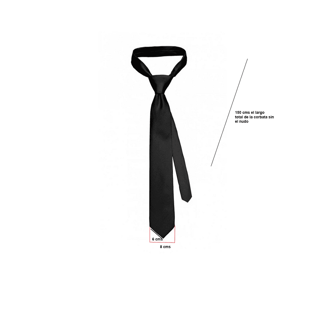 Corbata Hombre Corbatín Lisa Fina Traje MundoTrabajo