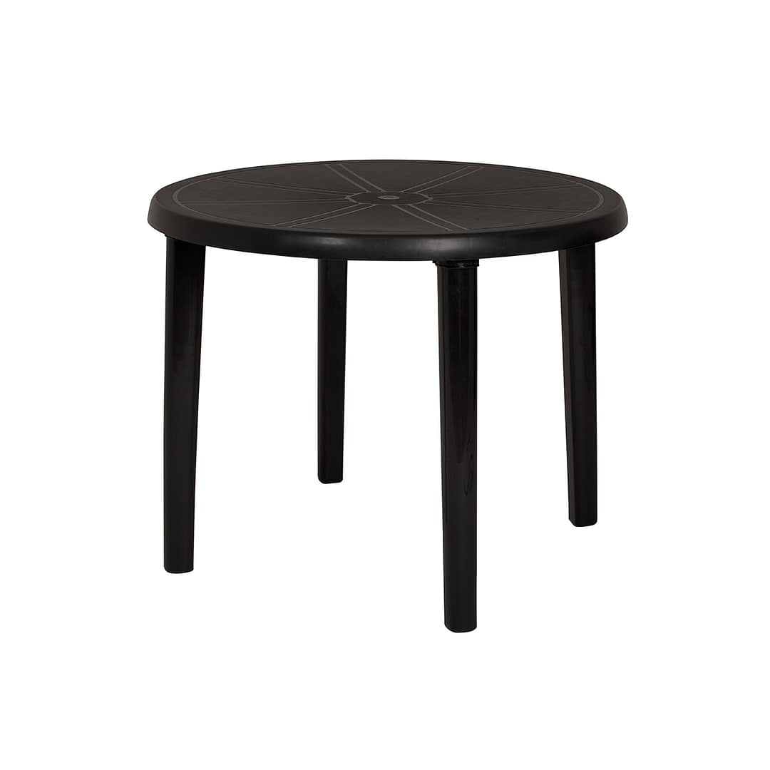 4 Sillas De Jardín Plástico Bela Vista + Mesa Redonda Mor - Imagen 8