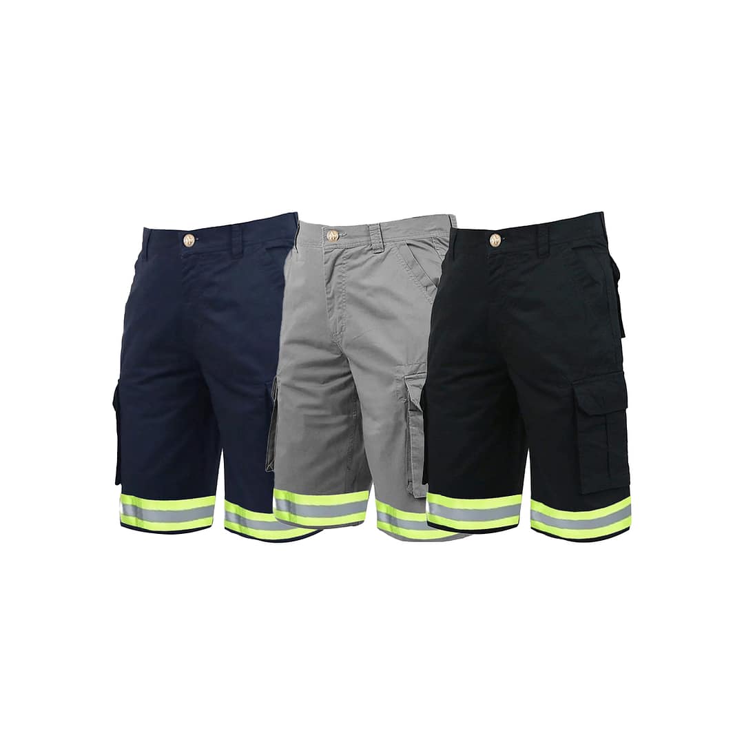 Bermuda Hombre De Trabajo Cargo Industrial Con Reflectivo - Imagen 2