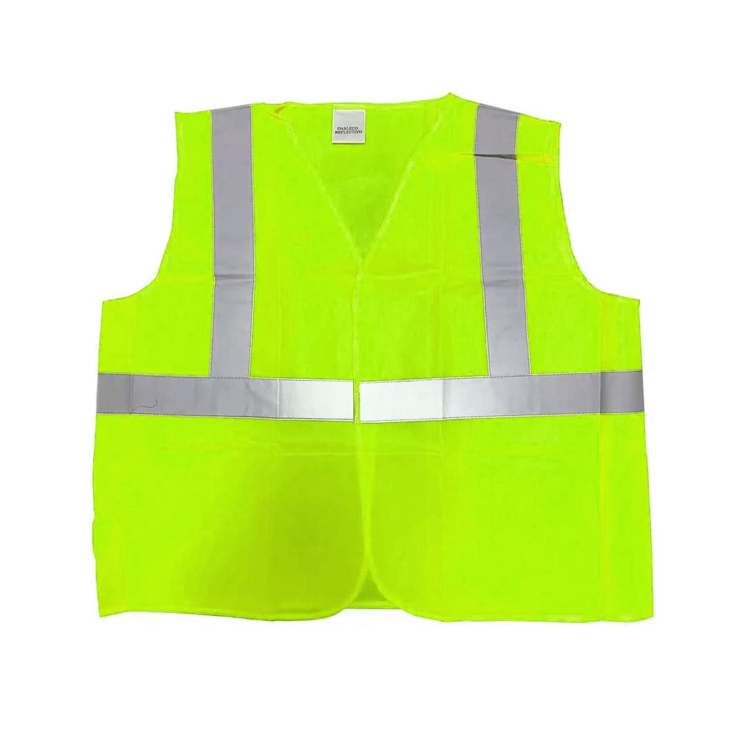 Chaleco Reflectivo Reglamentario Seguridad Fluor Moto Auto - Imagen 3