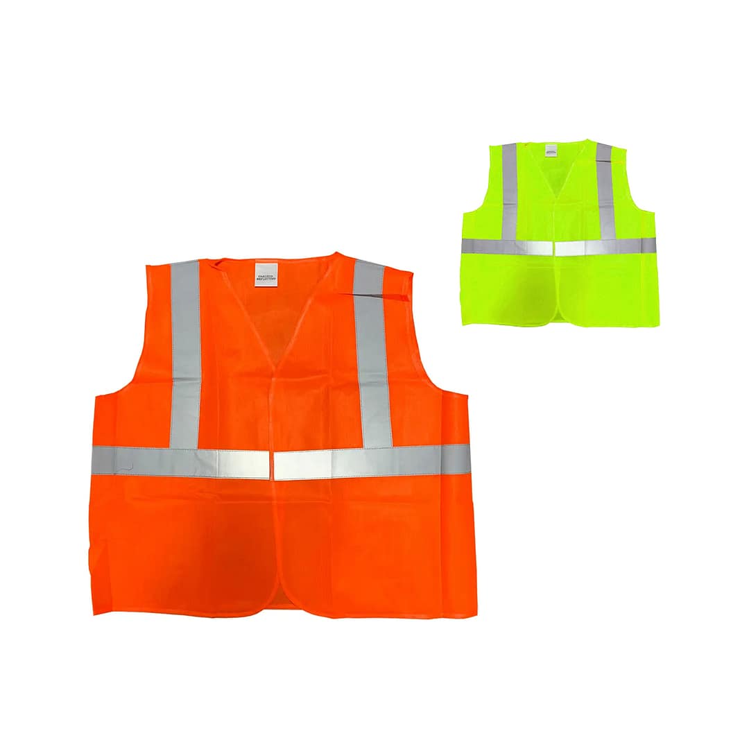 Chaleco Reflectivo Reglamentario Seguridad Fluor Moto Auto