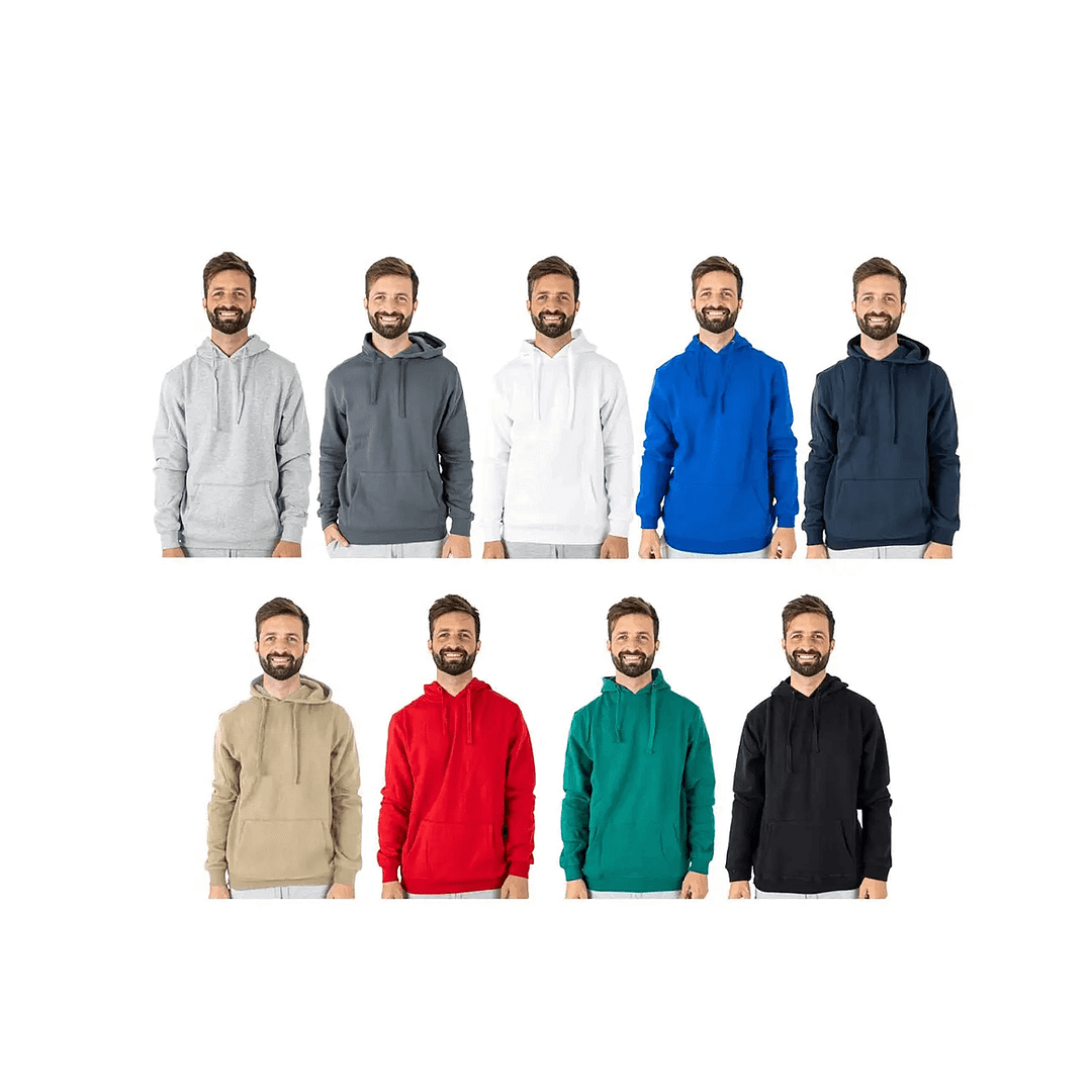 Canguro De Felpa Unisex Sin Cierre Colores Varios