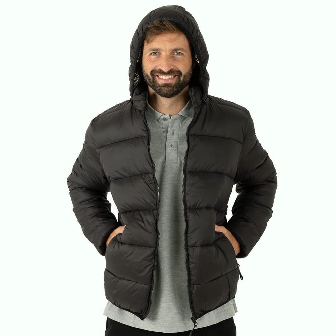 Campera Inflada Unisex Capucha Y Forro Aluminizado Super Abrigada - Imagen 4