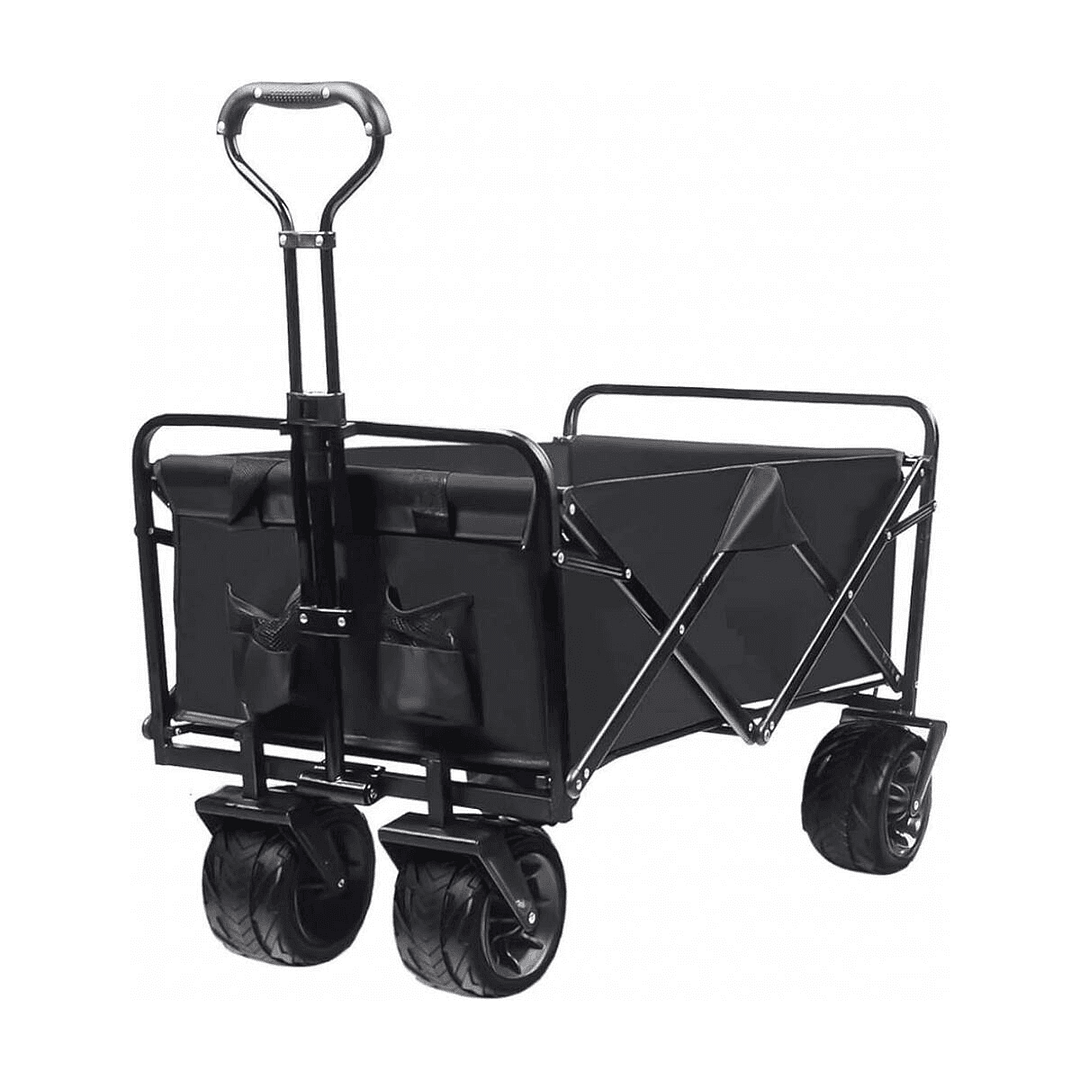 Carro Plegable Reforzado 130kg Carrito Compras Camping Playa - Imagen 9