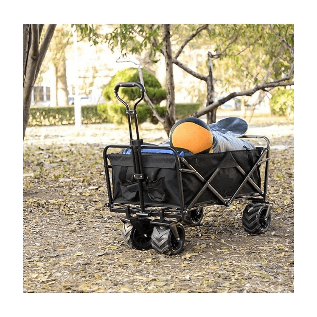Carro Plegable Reforzado 130kg Carrito Compras Camping Playa - Imagen 5