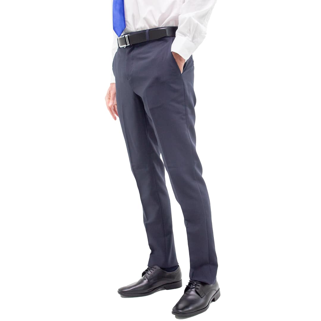 Pantalón De Vestir Hombre Entallado Corte Recto - Imagen 2
