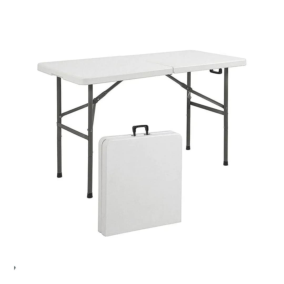 Mesa Plegable Jardín Pvc Portátil 1.22 Mts