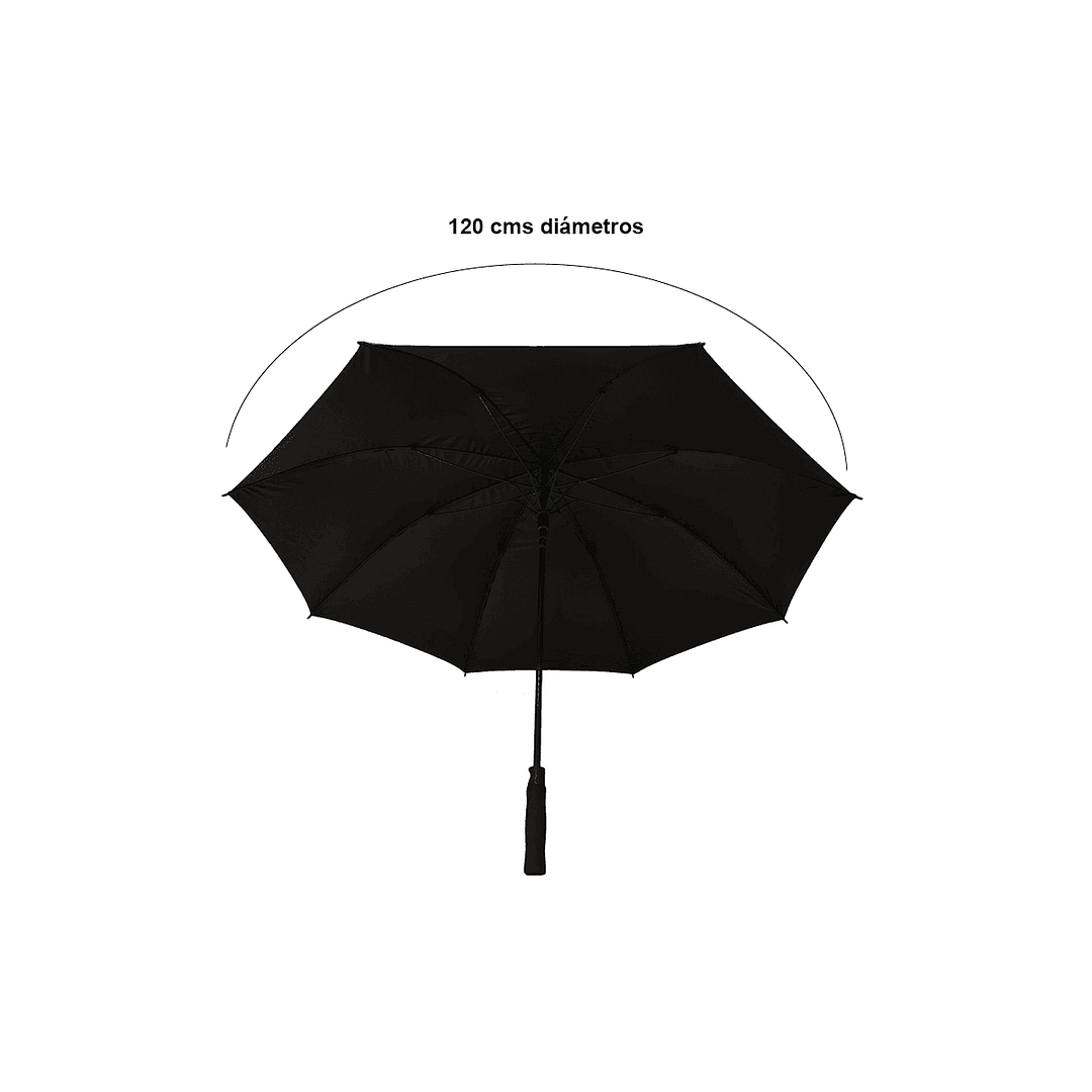Paraguas Lluvia Antiviento Abre Automático 1.20 Mts + Funda - Imagen 2