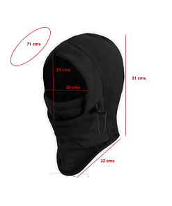 Alternative view of Gorro Pasamontañas Cuello Polar Invierno