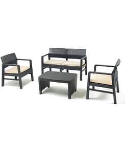 Juego De Jardín Fuji Patio Rattan Exterior