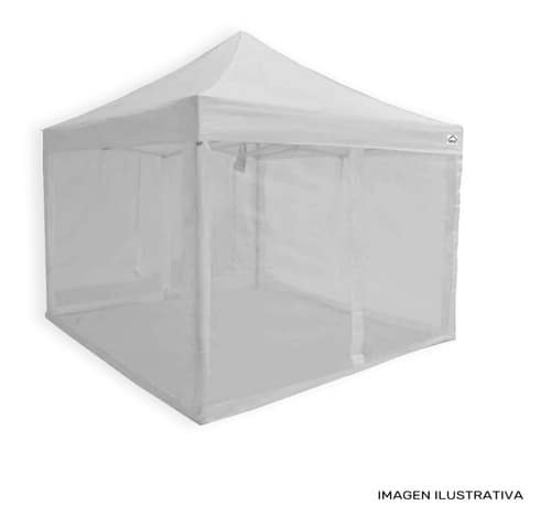 Gazebo Carpa Con Mosquitero Blanco 3x3x2.50 - Imagen 5