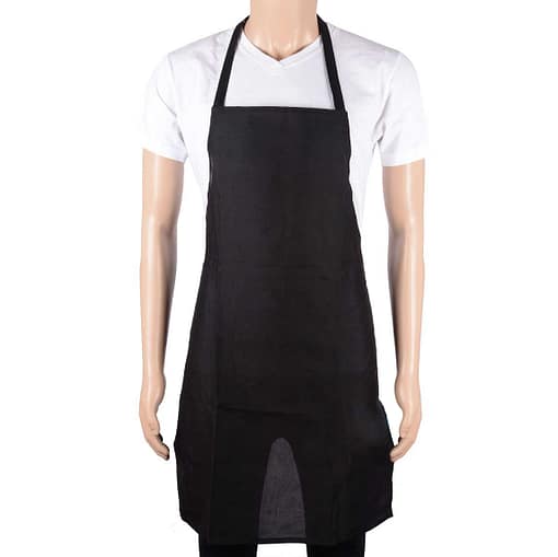 Delantal Cocinero Chef Tela Negro