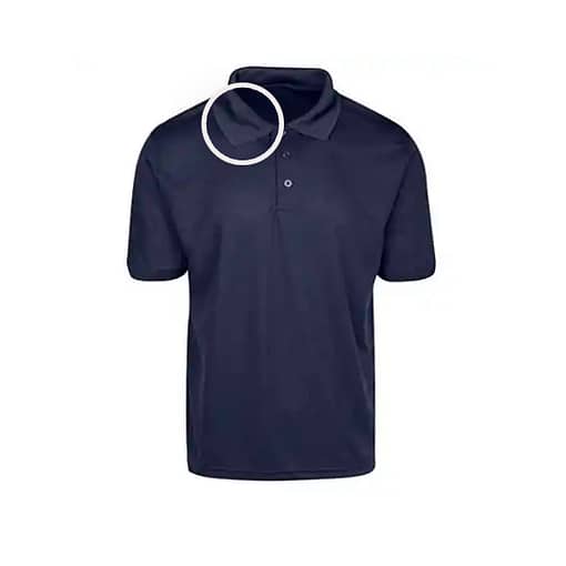 Remera Polo Manga Corta Hombre Azul Marino - Imagen 4
