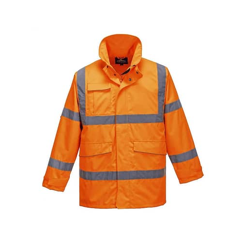 Campera Parka Reflectiva Naranja