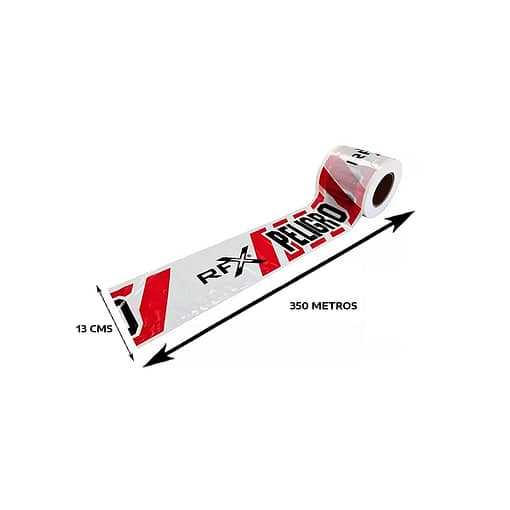 Cinta Demarcatoria Peligro 13,5cm X 350 Mts - Imagen 2