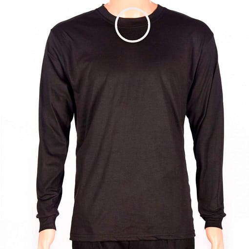 Remera Básica Classic Manga Larga Negra - Imagen 3