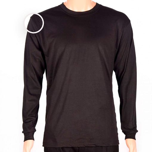 Remera Básica Classic Manga Larga Negra - Imagen 4