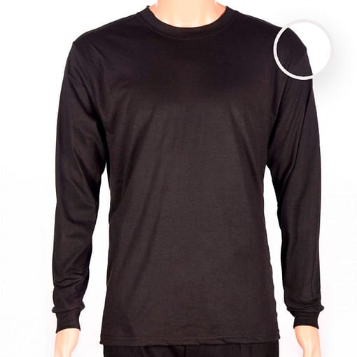 Remera Básica Classic Manga Larga Negra - Imagen 9