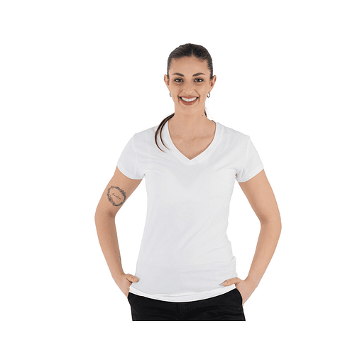 Camisa Blanca Camisetas Escote V Mujer Camiseta Blanca Camisetas
