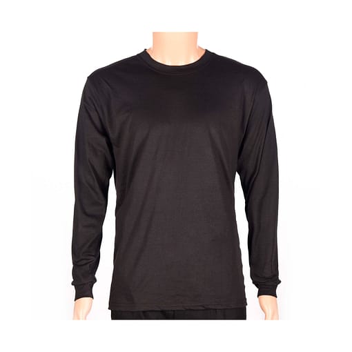 Remera Básica Classic Manga Larga Negra