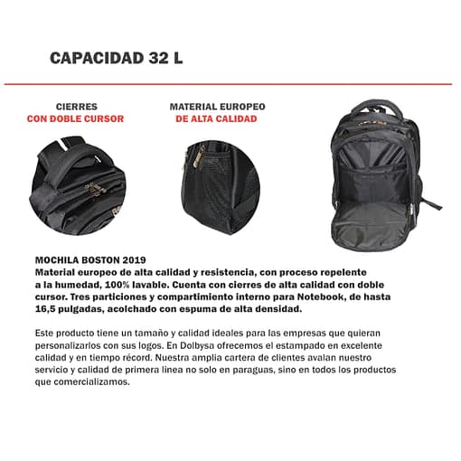 Mochila Swiss Armor Ejecutiva Laptop Notebook - Imagen 4