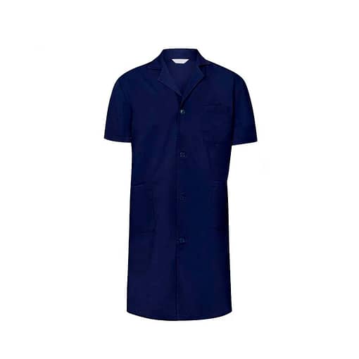 Túnica Trabajo Manga Corta Gabardina Azul