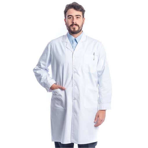 Túnica Blanca Trabajo Profesor Maestra - Imagen 3