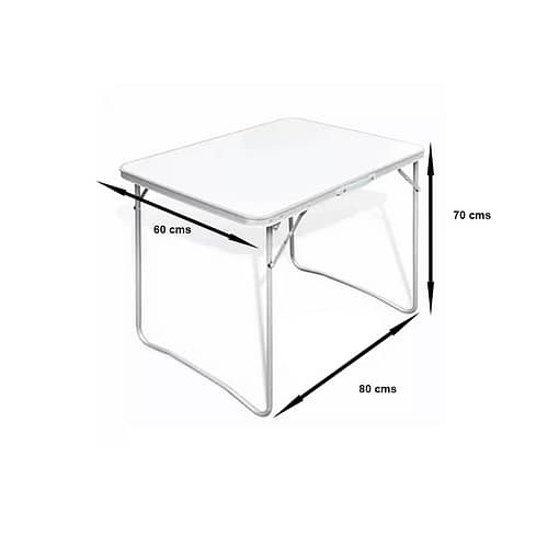 Mesa De Camping Plegable 80x60 Calidad - Imagen 2