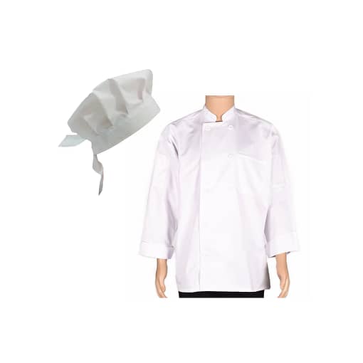 Conjunto Casaca Chef + Cofia