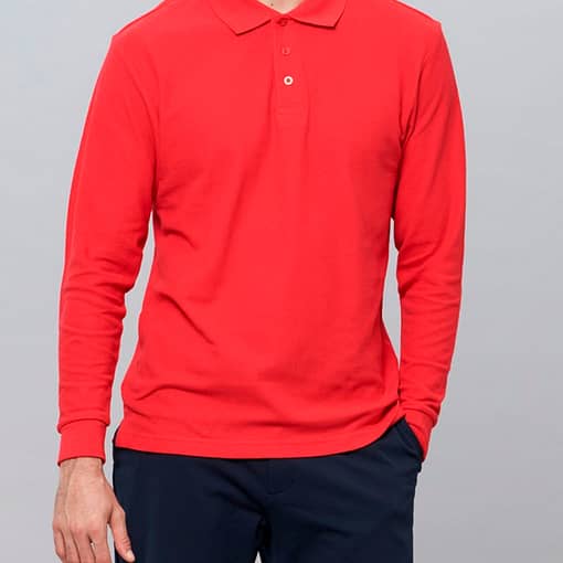 Remera Polo Hombre Manga Larga Colores Varios - Imagen 2