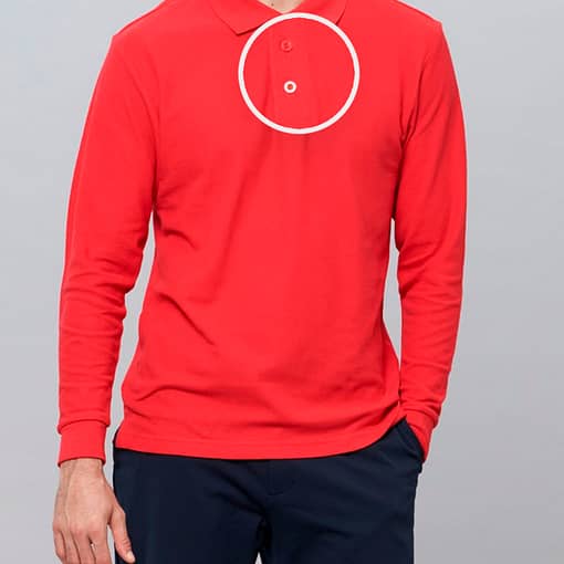 Remera Polo Hombre Manga Larga Colores Varios - Imagen 3