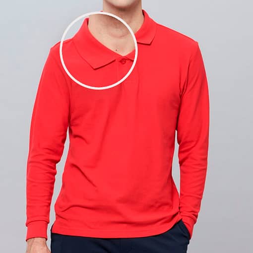Remera Polo Hombre Manga Larga Colores Varios - Imagen 4