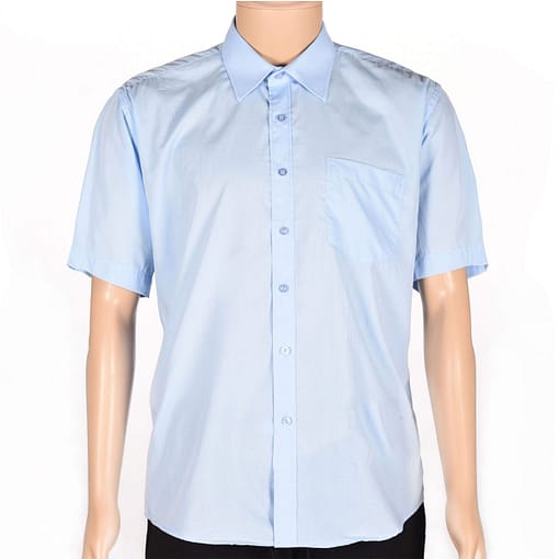 Camisa Ejecutiva Hombre Celeste Manga Corta