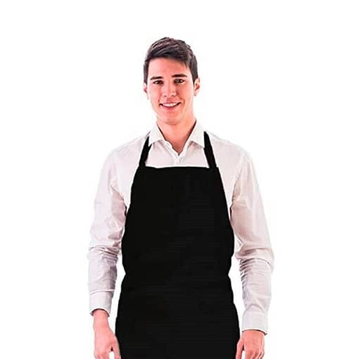 Delantal Cocinero Chef Tela Negro - Imagen 5