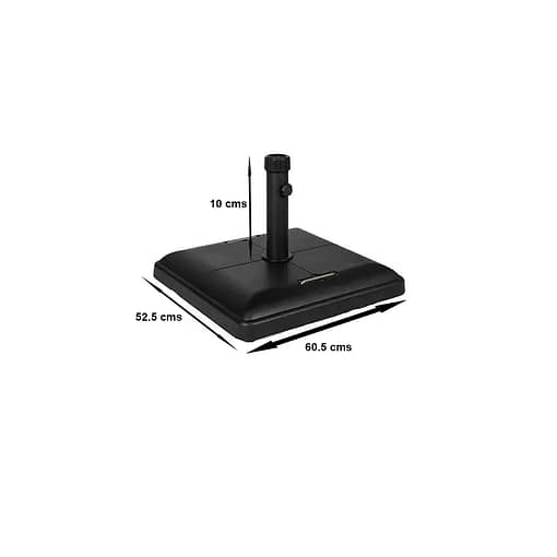 Base Sombrilla Cemento Jardín 30Kg Manija - Imagen 2