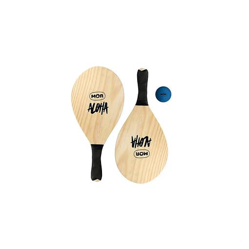 Kit Paletas De Playa Madera Con Pelota Mor
